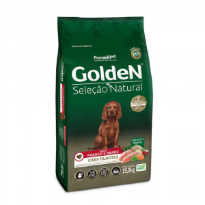 Ração Premier Pet Golden Seleção Natural Cães Filhotes - 15kg